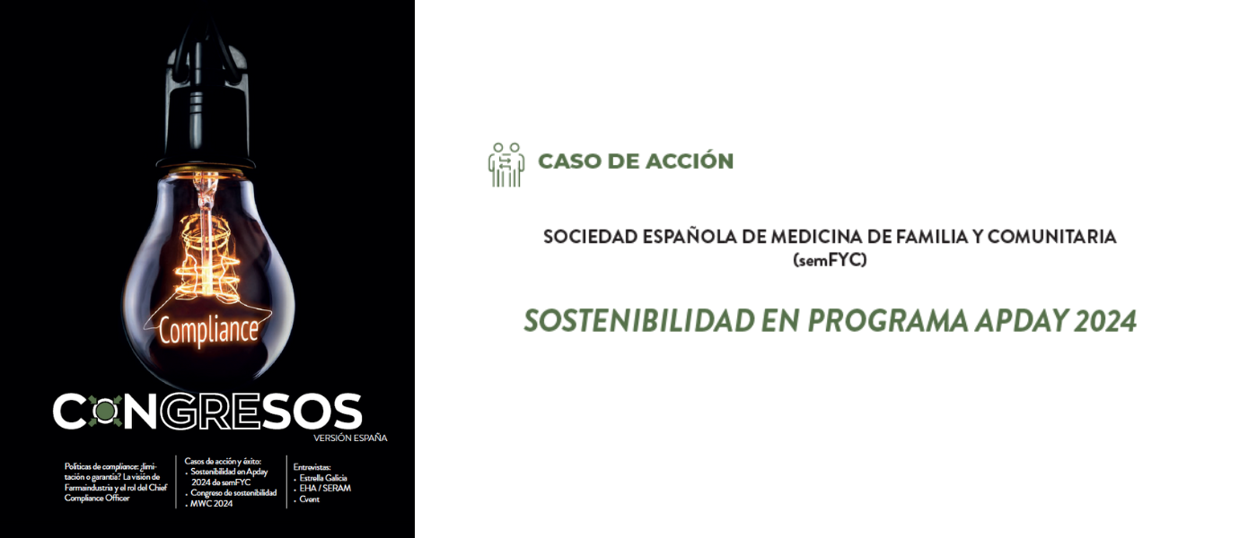 La revista Congresos reconoce el compromiso del APDAY semFYC con los ODS de Naciones Unidas