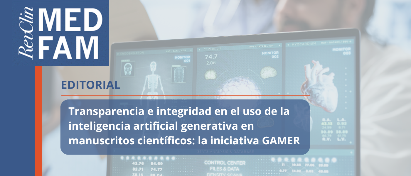 La transparencia en el uso de la inteligencia artificial generativa centra el editorial de Revista Clínica de Medicina de Familia