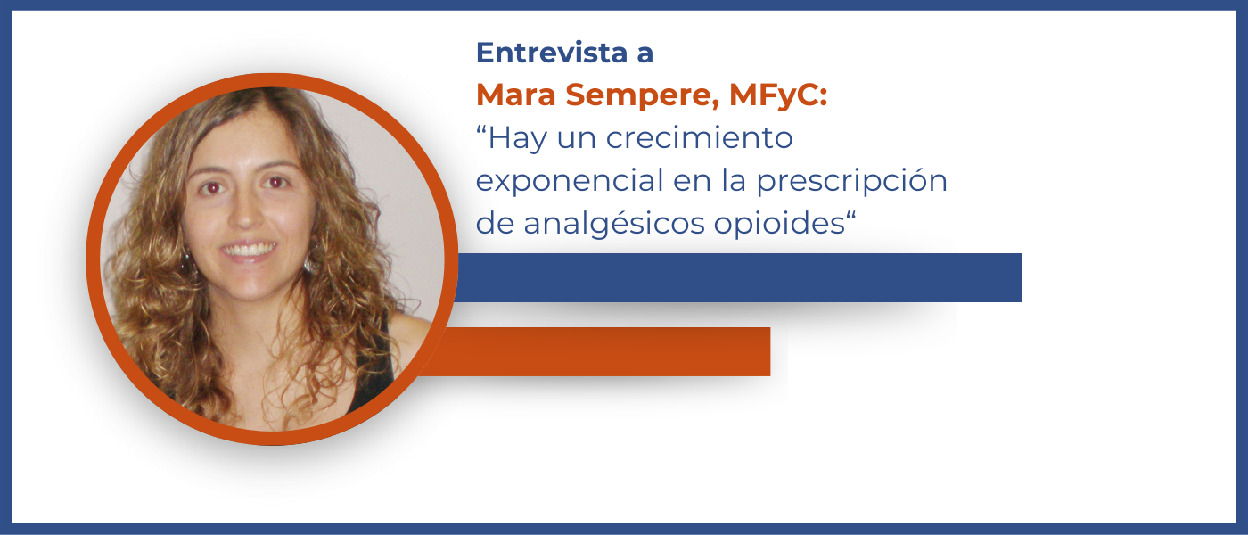 Mara Sempere Manuel: “Los opioides no han demostrado un perfil beneficio-riesgo favorable a largo plazo en el dolor crónico no oncológico”