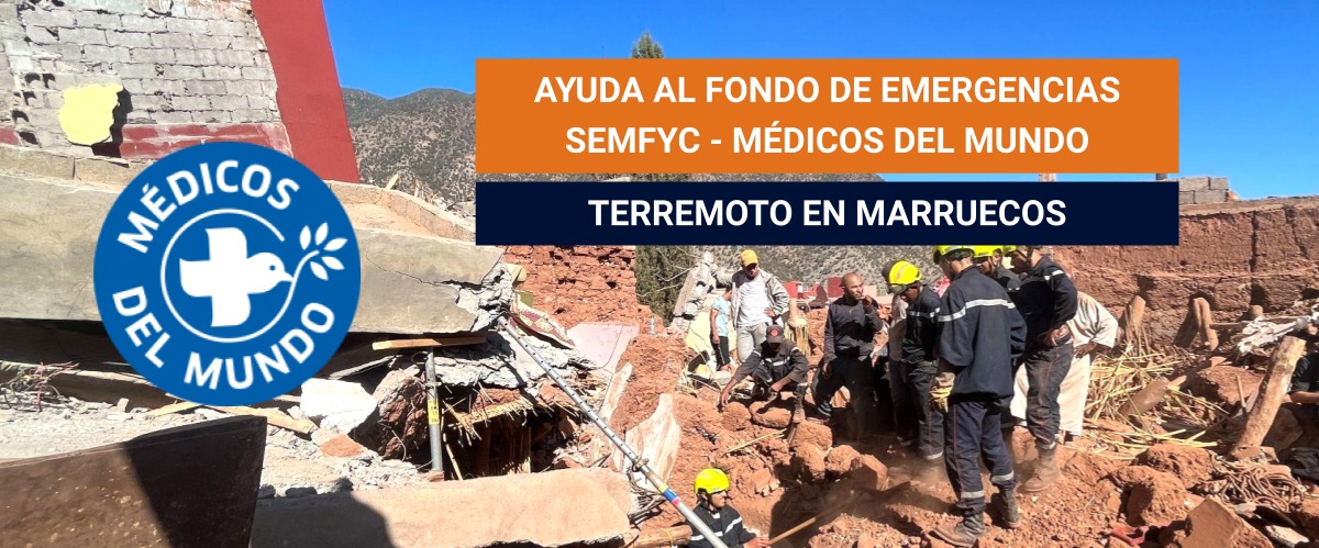 La semFYC activa una donación y abre una línea de ayuda humanitaria con los damnificados por el terremoto de Marruecos, a través de la organización Médicos del Mundo
