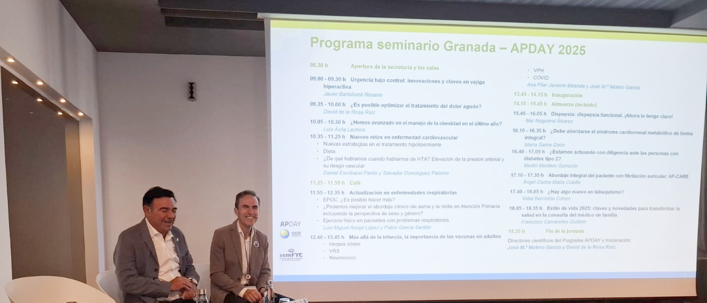 APDAY Granada refuerza su compromiso con la Atención Primaria y la formación continua de los especialistas de familia