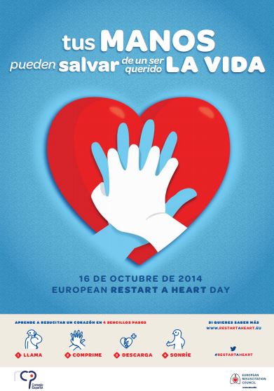 European restart a heart day: Tus manos pueden salvar la vida de un ser querido
