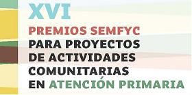El plazo para presentar proyectos que opten a los XVI premios semFYC para proyectos de actividades comunitarias en Atención Primaria finalizará en unos días