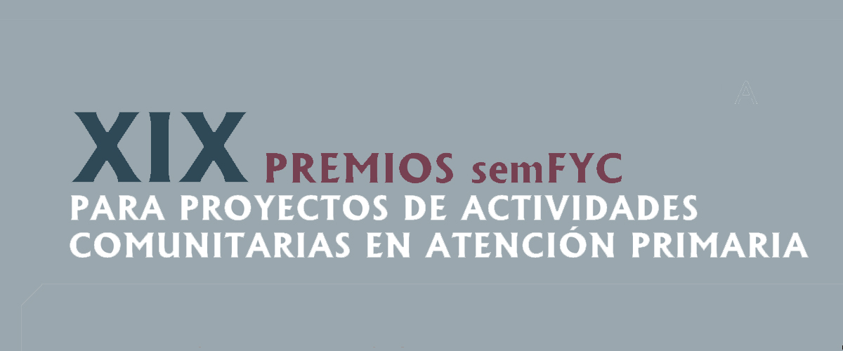 Abierta la convocatoria para los premios semFYC para proyectos de actividades comunitarias en Atención Primaria