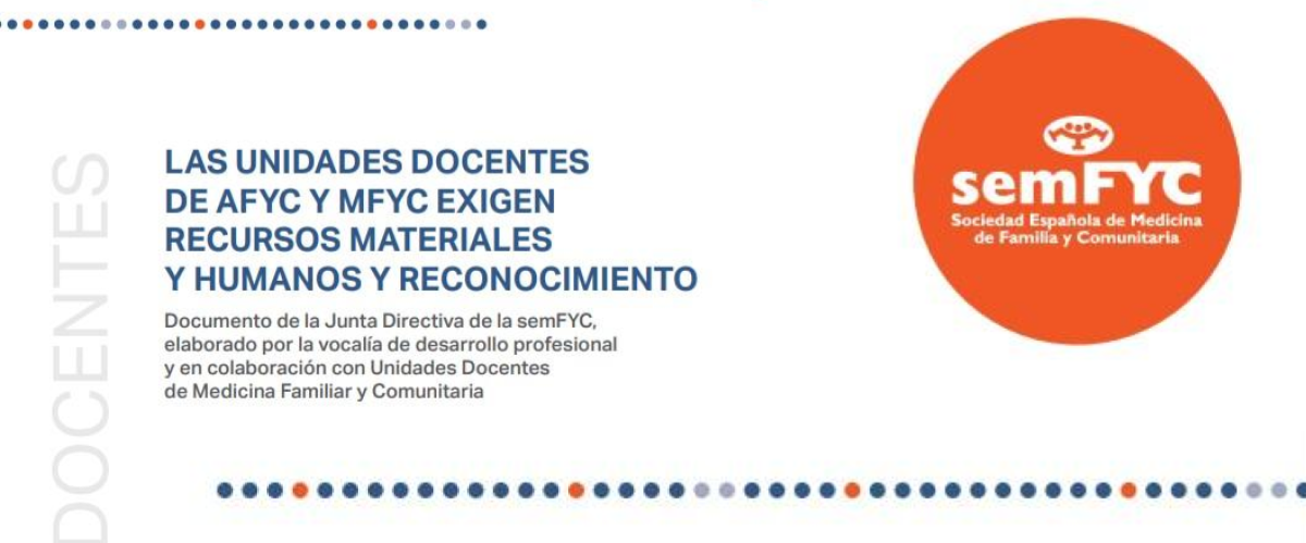 La semFYC exige una intervención de urgencia para dotar de recursos humanos y materiales a las Unidades Docentes de Medicina de Familia y de Atención Familiar y Comunitaria