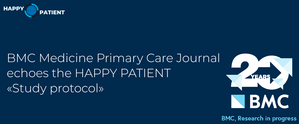 El BMC Medicine Primary Care Journal se hace eco del «Protocolo del estudio» de HAPPY PATIENT