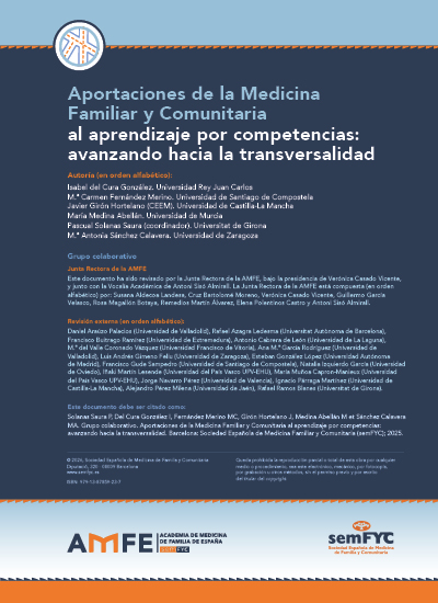 Aportaciones de la Medicina Familiar y Comunitaria al aprendizaje por competencias: avanzando hacia la transversalidad 