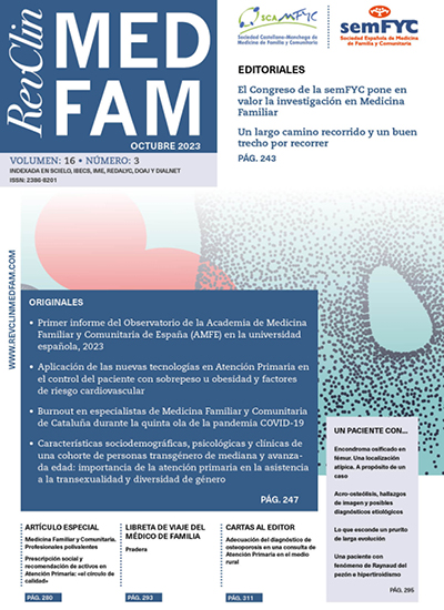 Revista Clínica de Medicina de Familia, volumen 16. Octubre 2023 