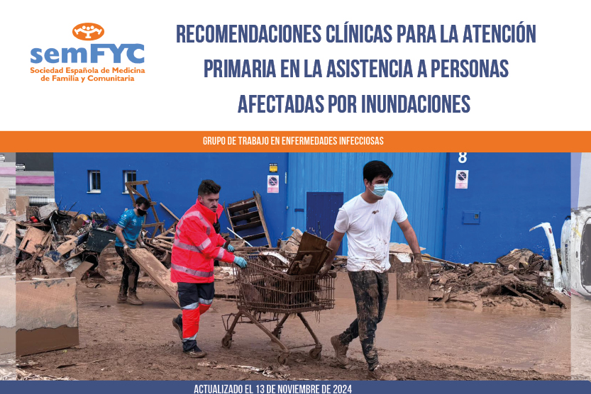 Recomendaciones clínicas para la Atención Primaria en la asistencia a personas afectadas por inundaciones 